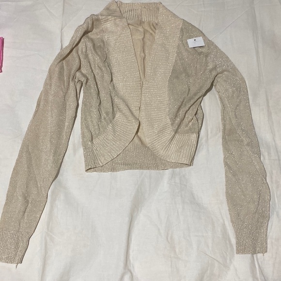 Champagne long sleeve cardigan - Picture 1 of 2